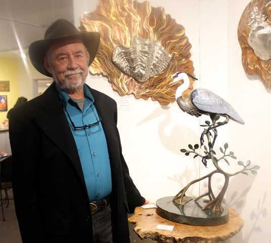 Bill Hunt with Heron